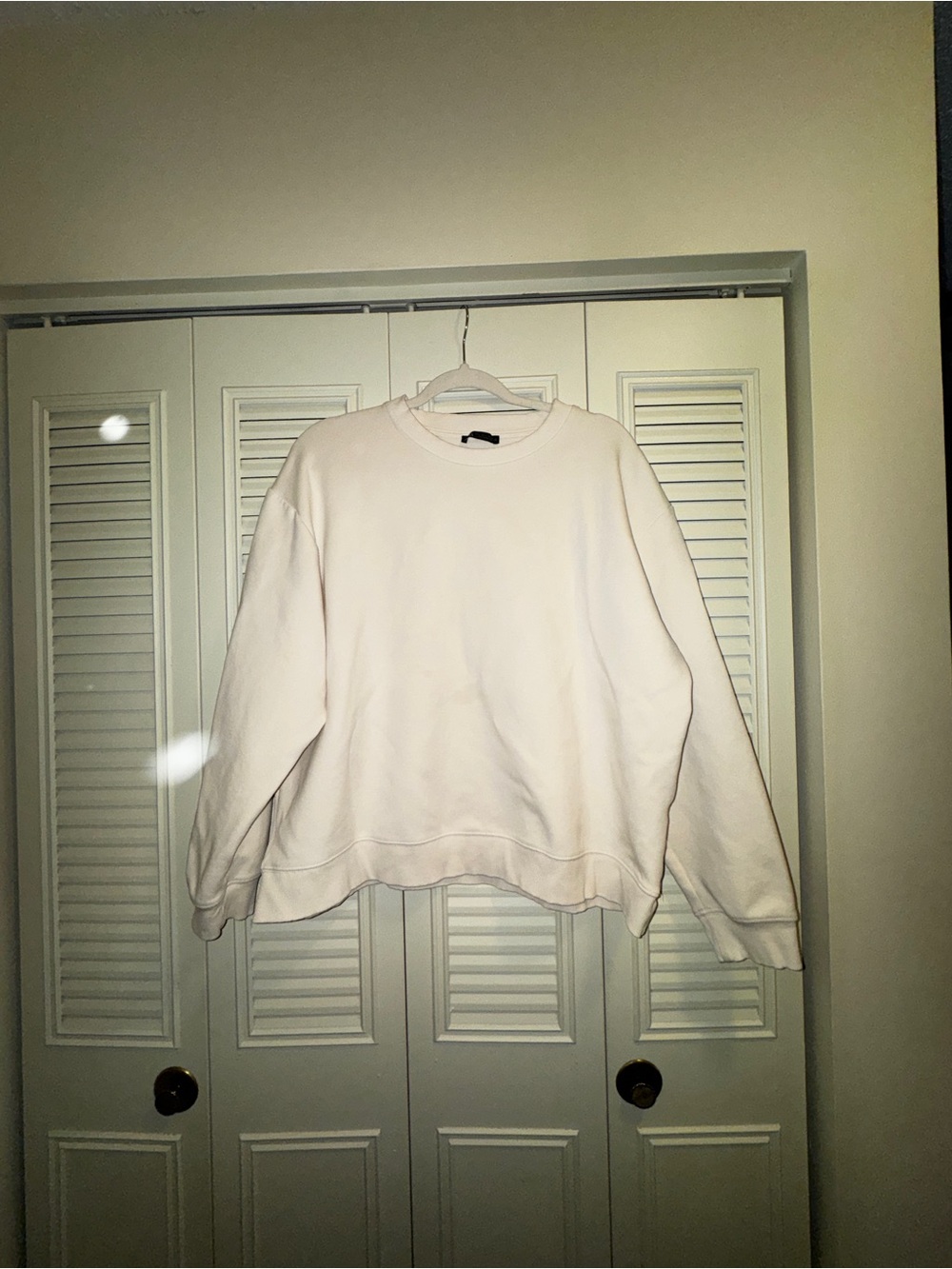 Zara Cream Crewneck Sweatshirt